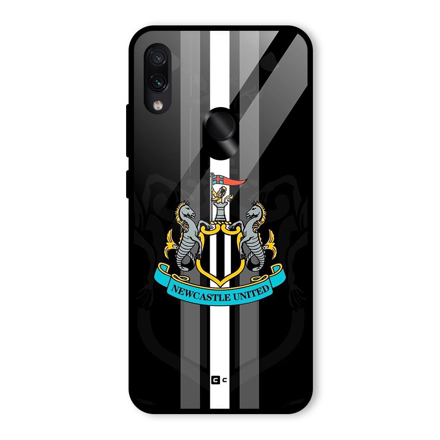 New Castle United Glass Back Case for Redmi Note 7S