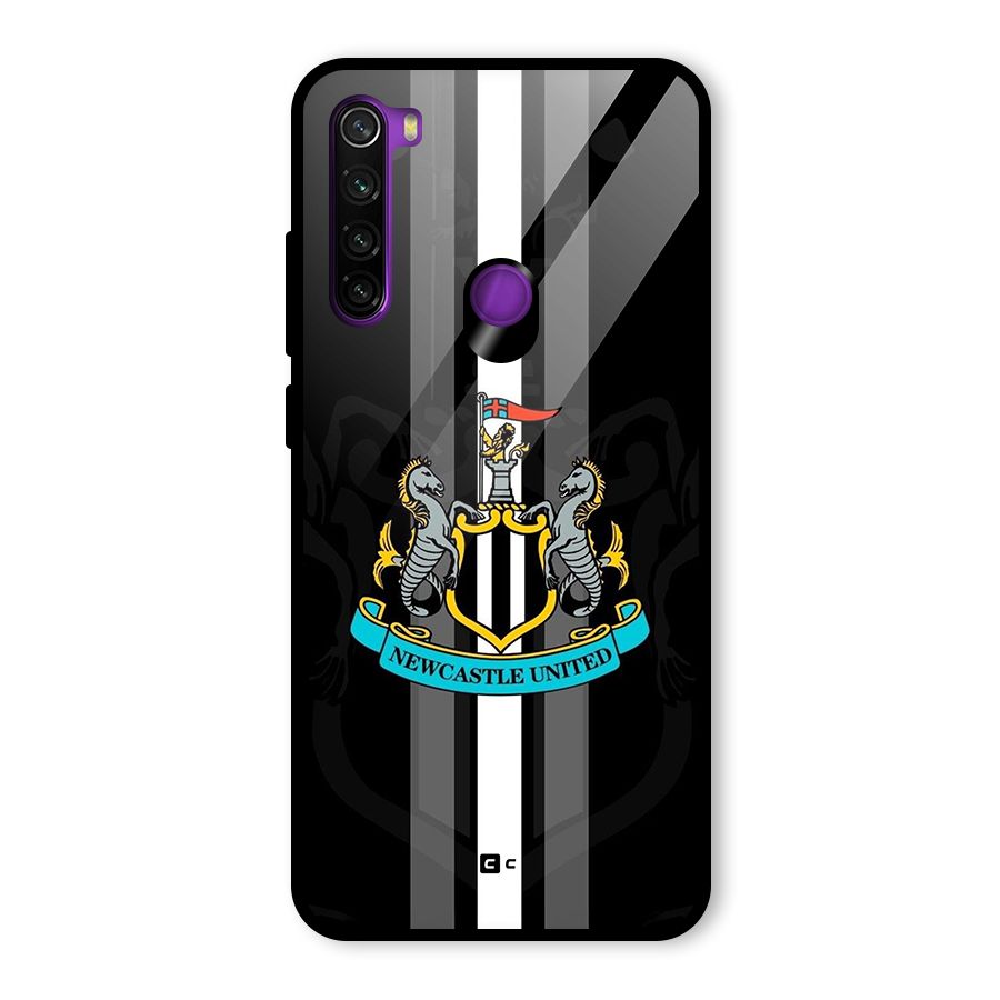 New Castle United Glass Back Case for Redmi Note 8