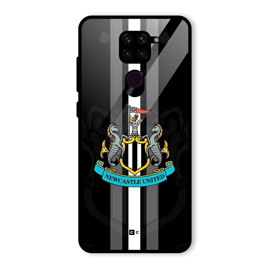 New Castle United Glass Back Case for Redmi Note 9