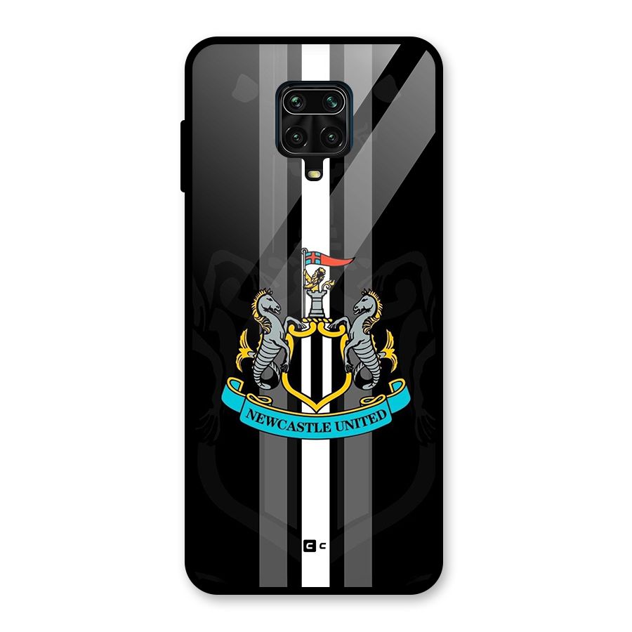 New Castle United Glass Back Case for Redmi Note 9 Pro