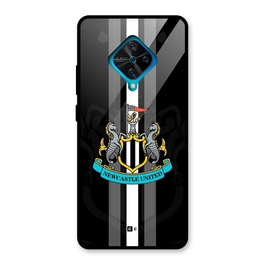 New Castle United Glass Back Case for Vivo S1 Pro