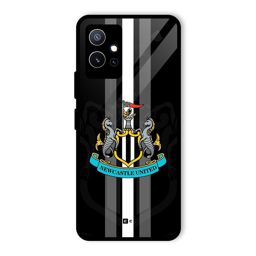 New Castle United Glass Back Case for Vivo T1 5G