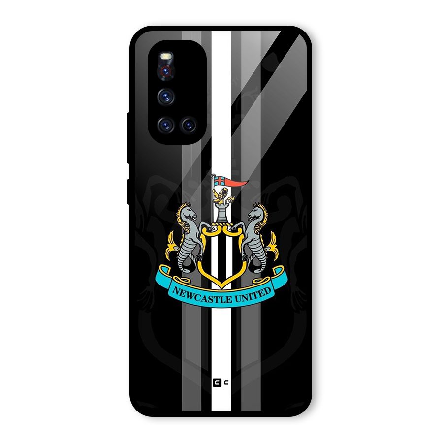New Castle United Glass Back Case for Vivo V19