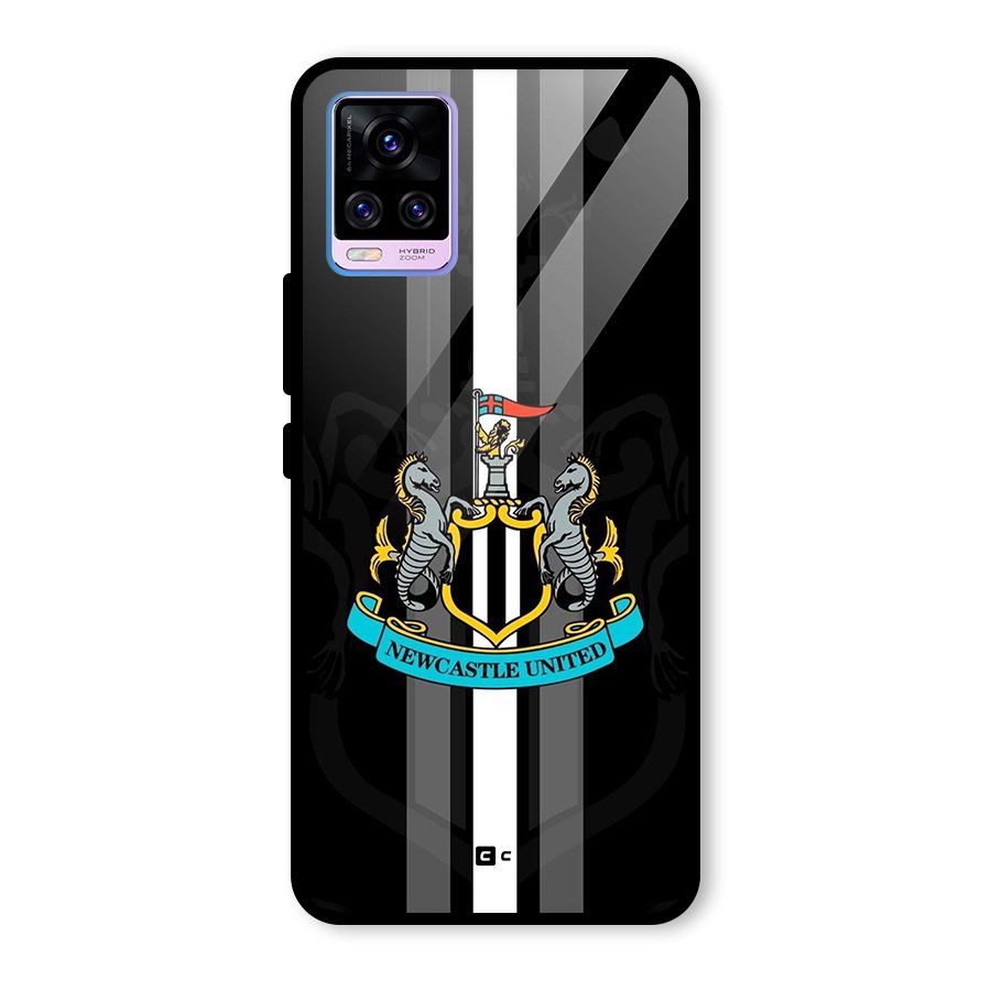 New Castle United Glass Back Case for Vivo V20 Pro