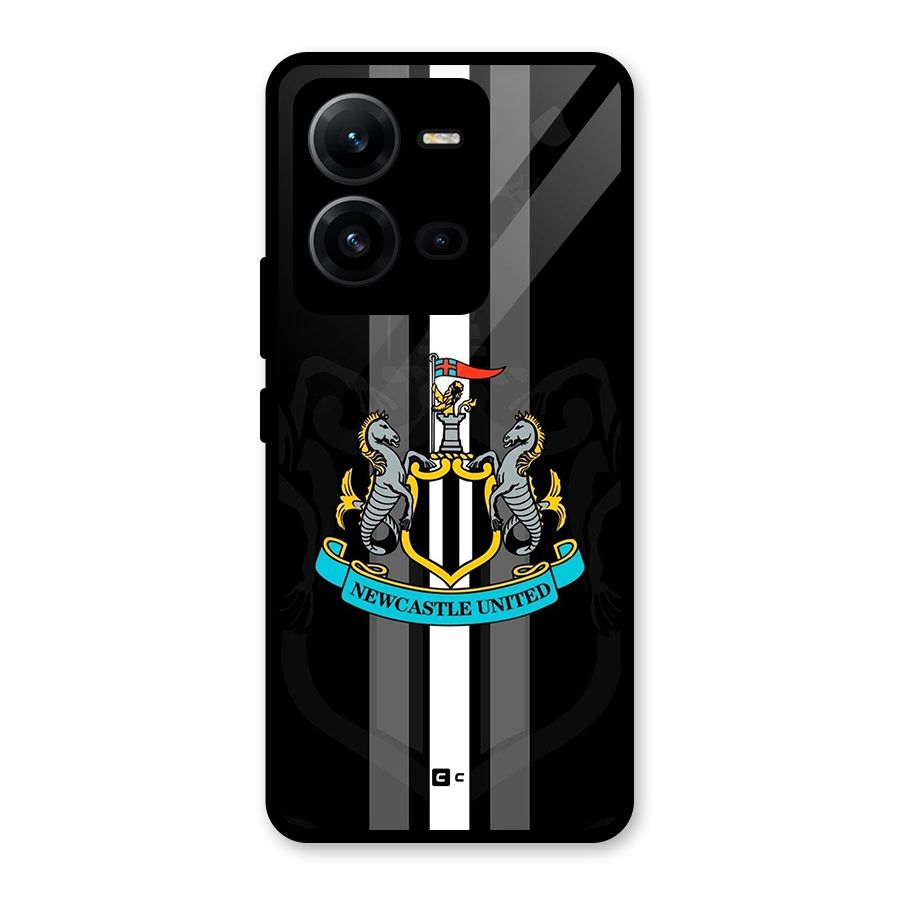 New Castle United Glass Back Case for Vivo V25