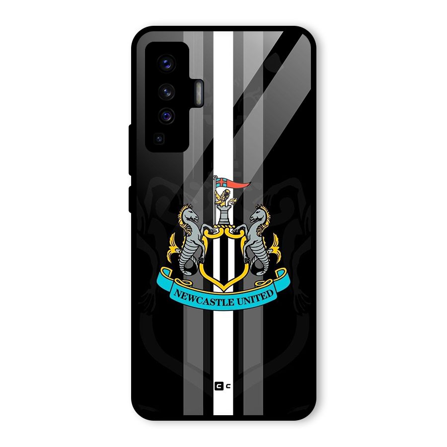 New Castle United Glass Back Case for Vivo X50