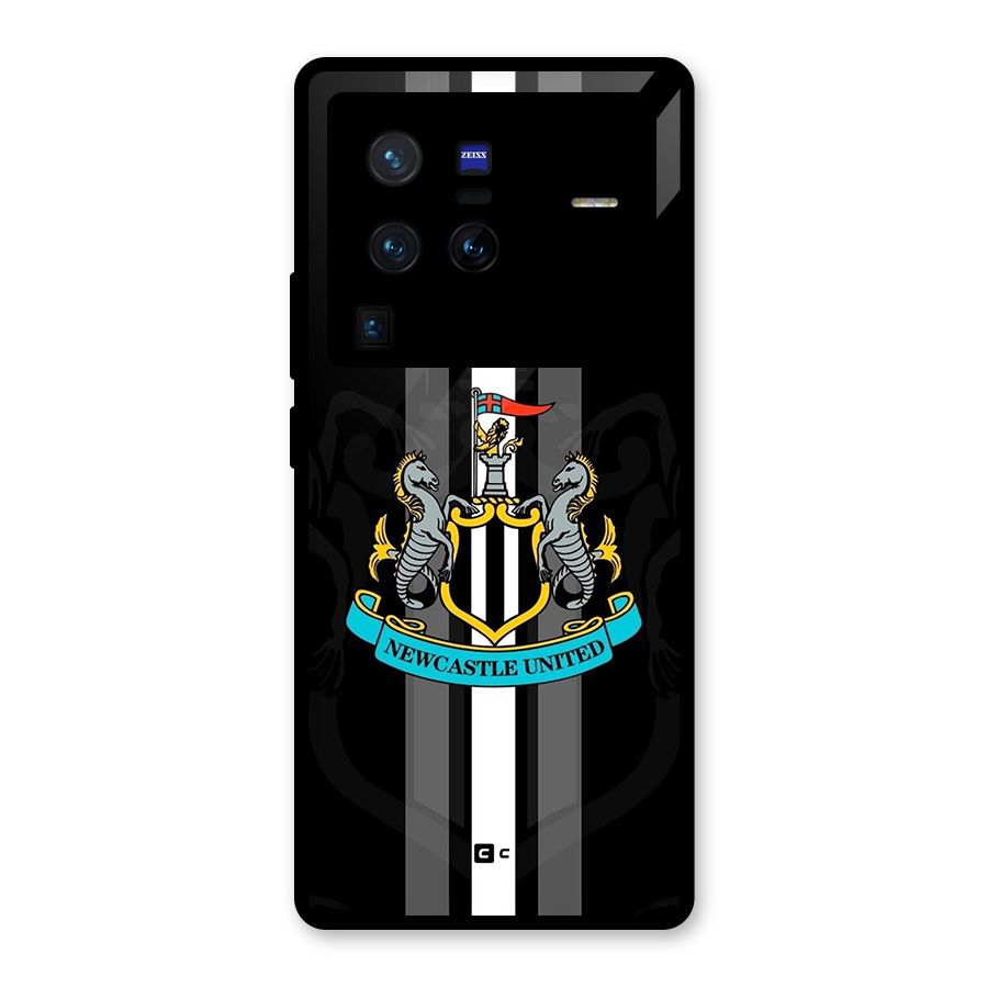 New Castle United Glass Back Case for Vivo X80 Pro