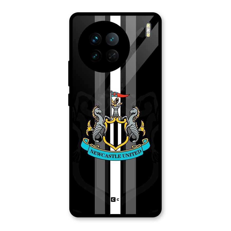 New Castle United Glass Back Case for Vivo X90