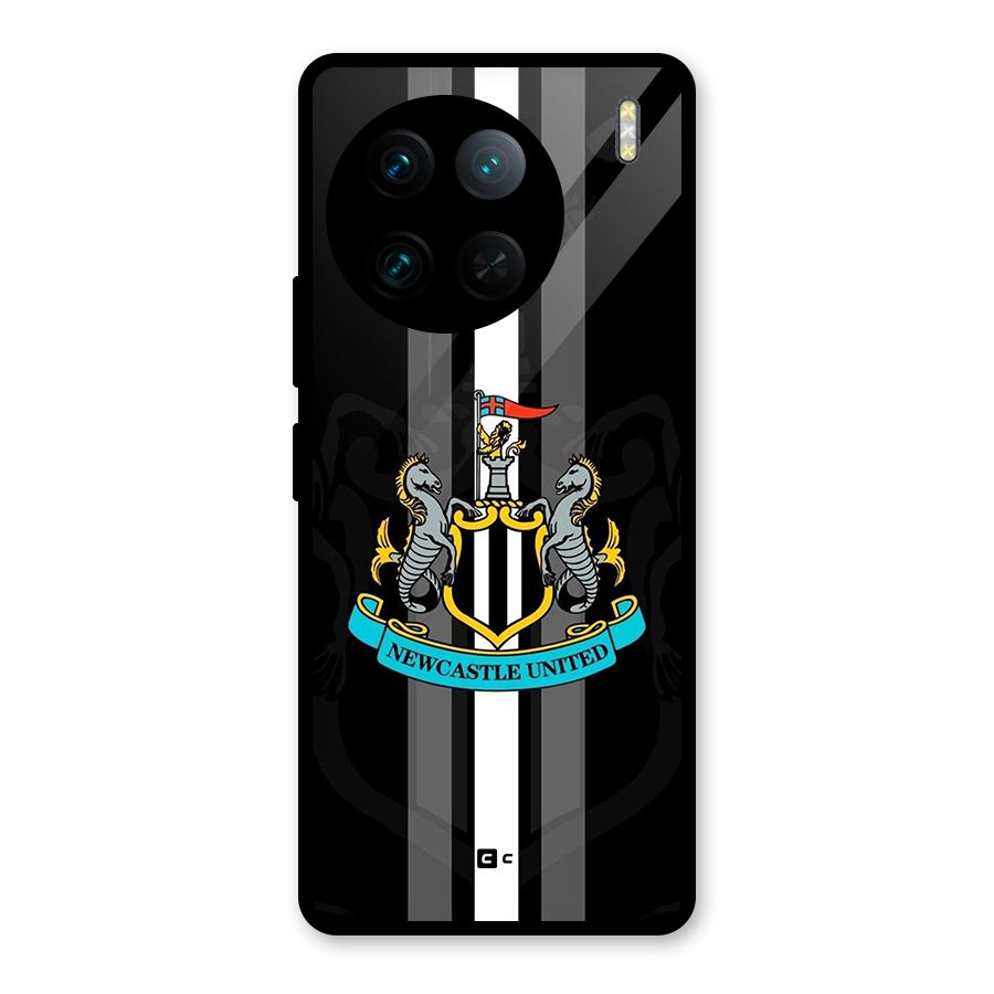 New Castle United Glass Back Case for Vivo X90 Pro