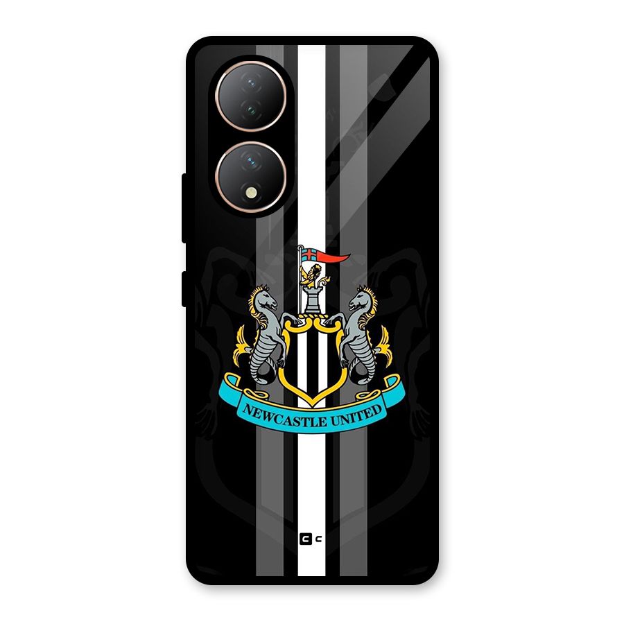New Castle United Glass Back Case for Vivo Y100A