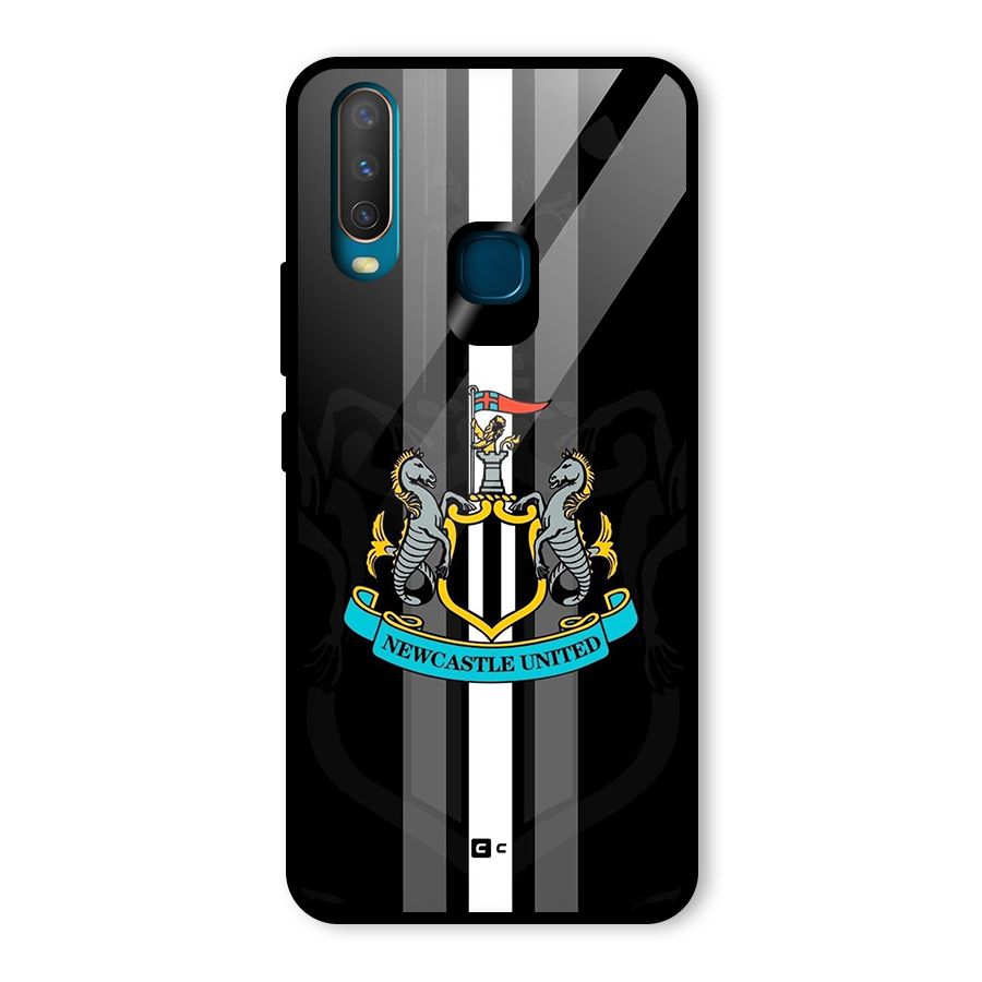 New Castle United Glass Back Case for Vivo Y15