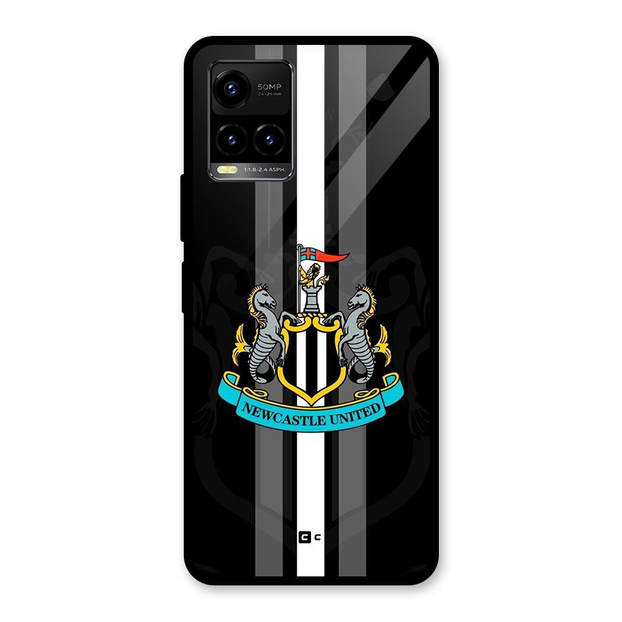 New Castle United Glass Back Case for Vivo Y21T