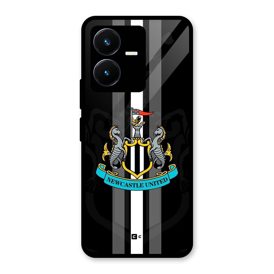 New Castle United Glass Back Case for Vivo Y22