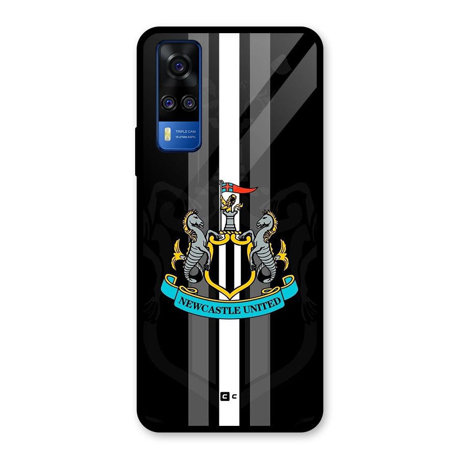 New Castle United Glass Back Case for Vivo Y31