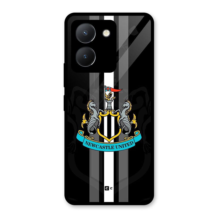 New Castle United Glass Back Case for Vivo Y36