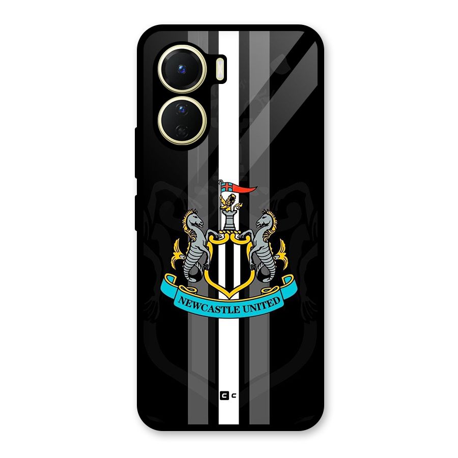 New Castle United Glass Back Case for Vivo Y56