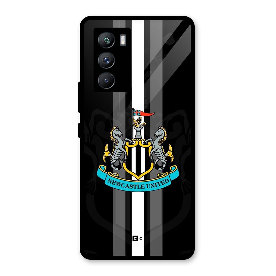 New Castle United Glass Back Case for Vivo iQOO 9 SE