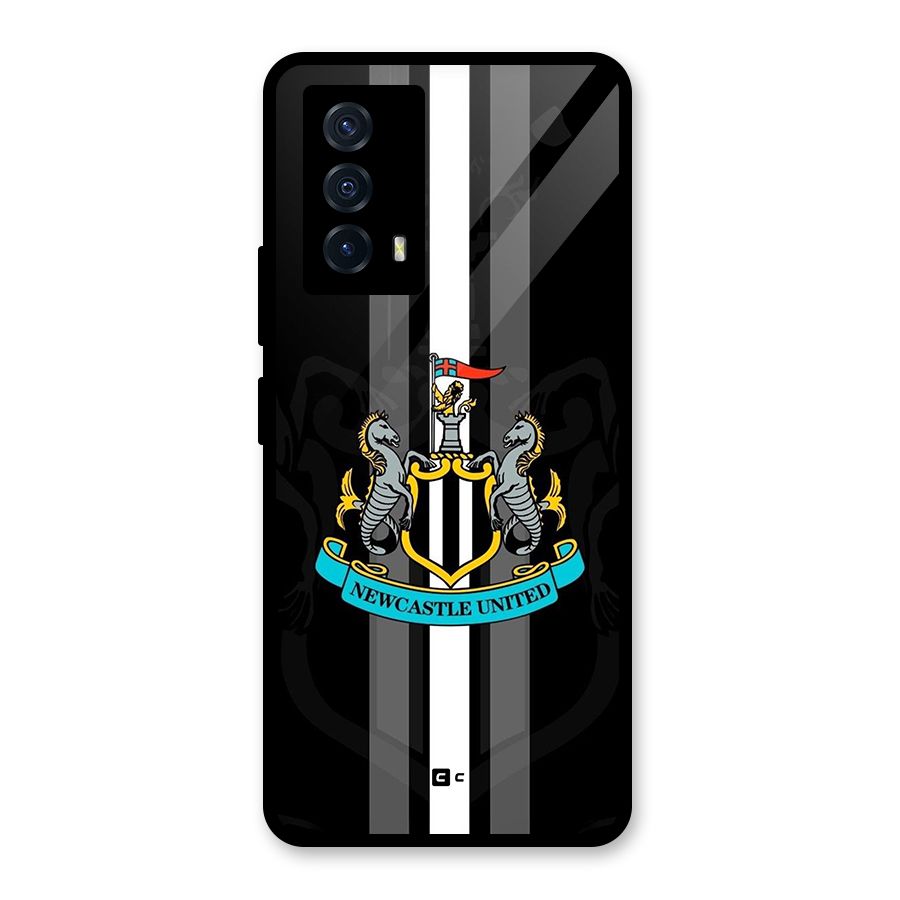 New Castle United Glass Back Case for Vivo iQOO Z5