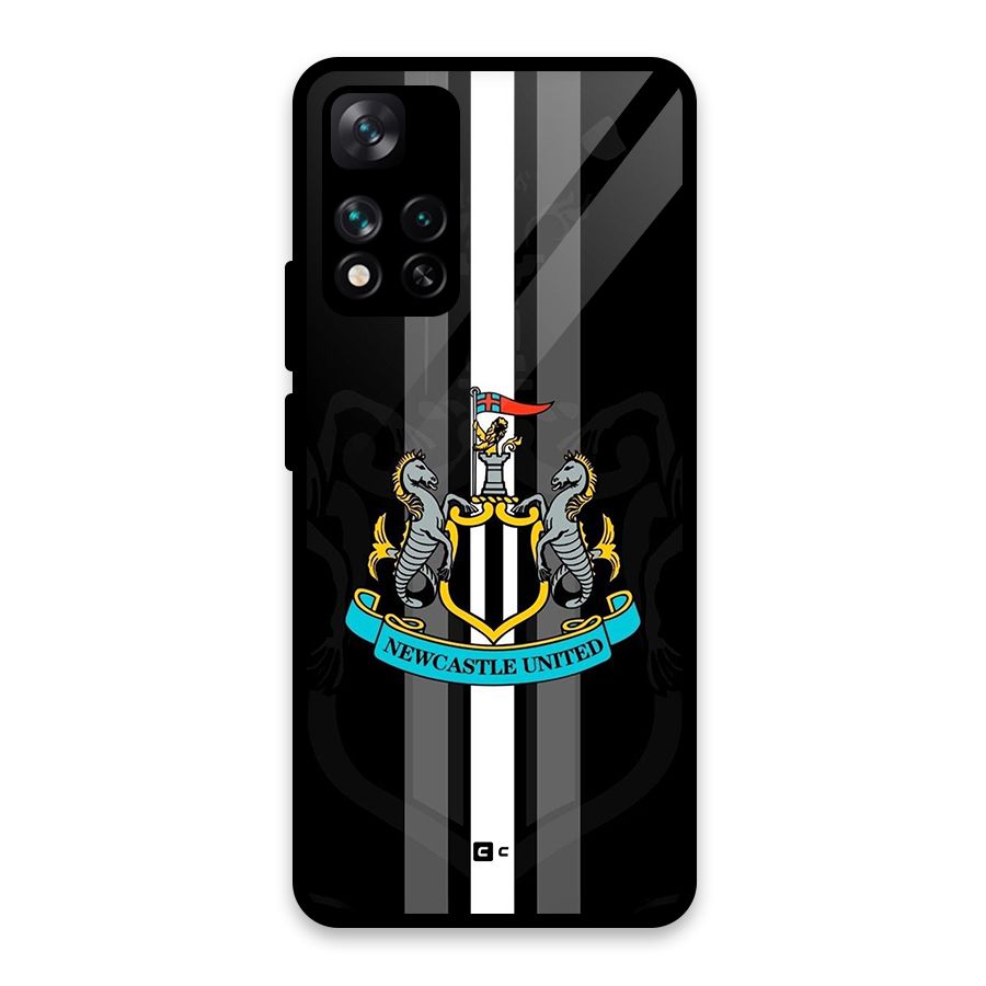 New Castle United Glass Back Case for Xiaomi 11i HyperCharge 5G