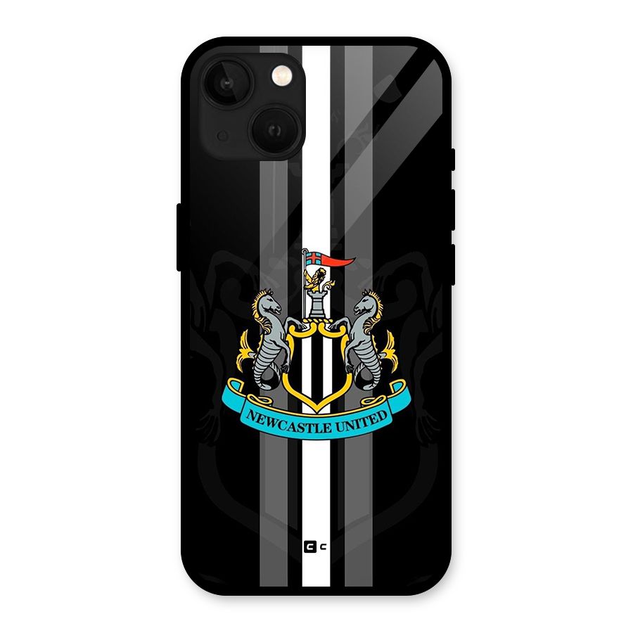 New Castle United Glass Back Case for iPhone 13