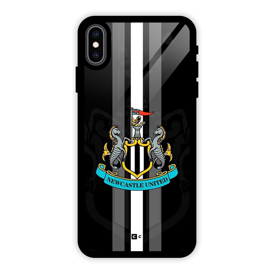 New Castle United Glass Back Case for iPhone XS Max