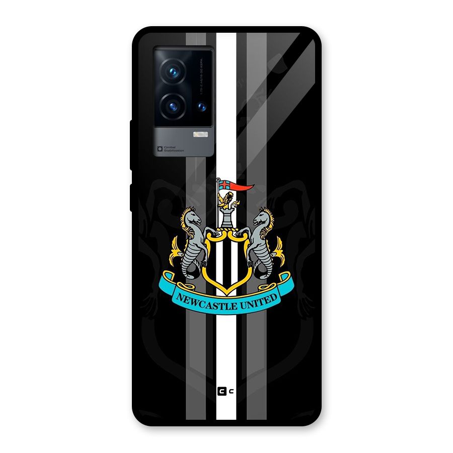 New Castle United Glass Back Case for iQOO 9 5G