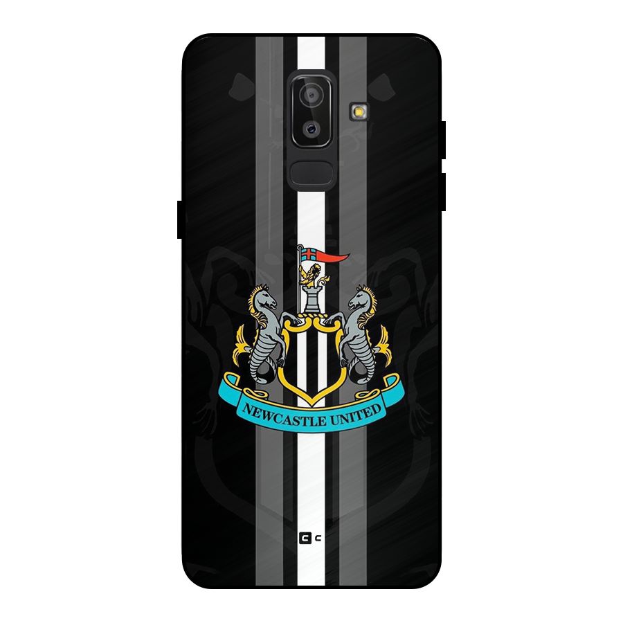 New Castle United Metal Back Case for Galaxy J8