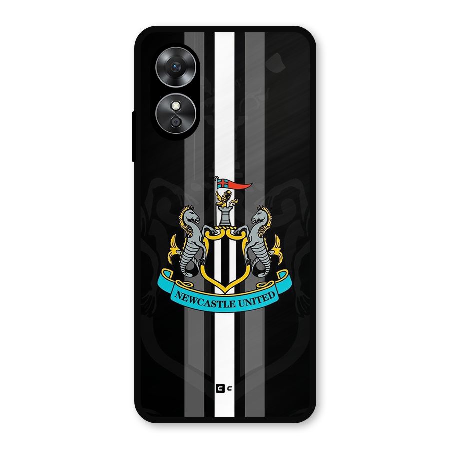 New Castle United Metal Back Case for Oppo A17