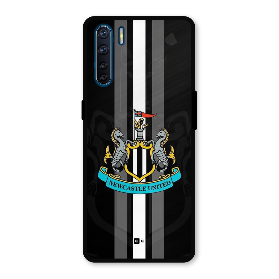 New Castle United Metal Back Case for Oppo F15