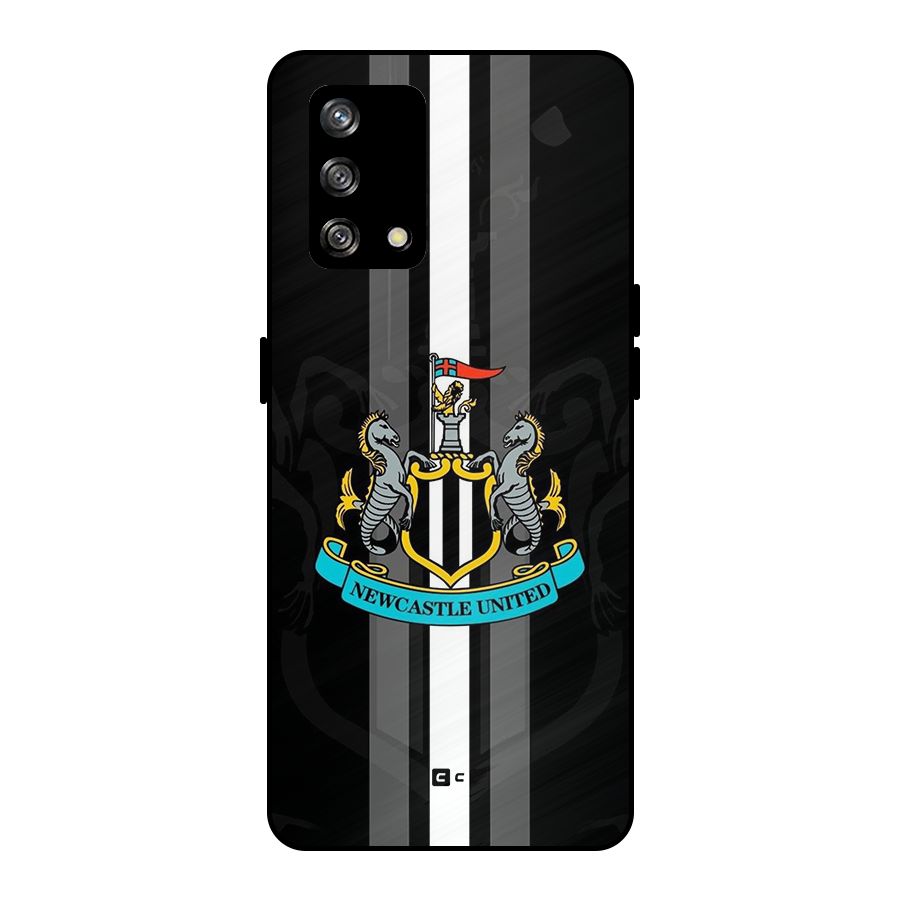 New Castle United Metal Back Case for Oppo F19