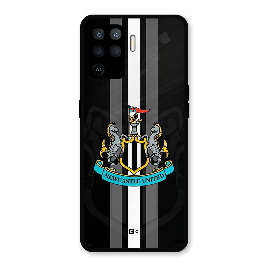 New Castle United Metal Back Case for Oppo F19 Pro