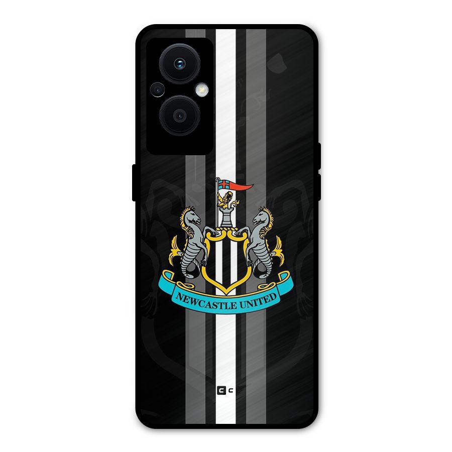 New Castle United Metal Back Case for Oppo F21s Pro 5G