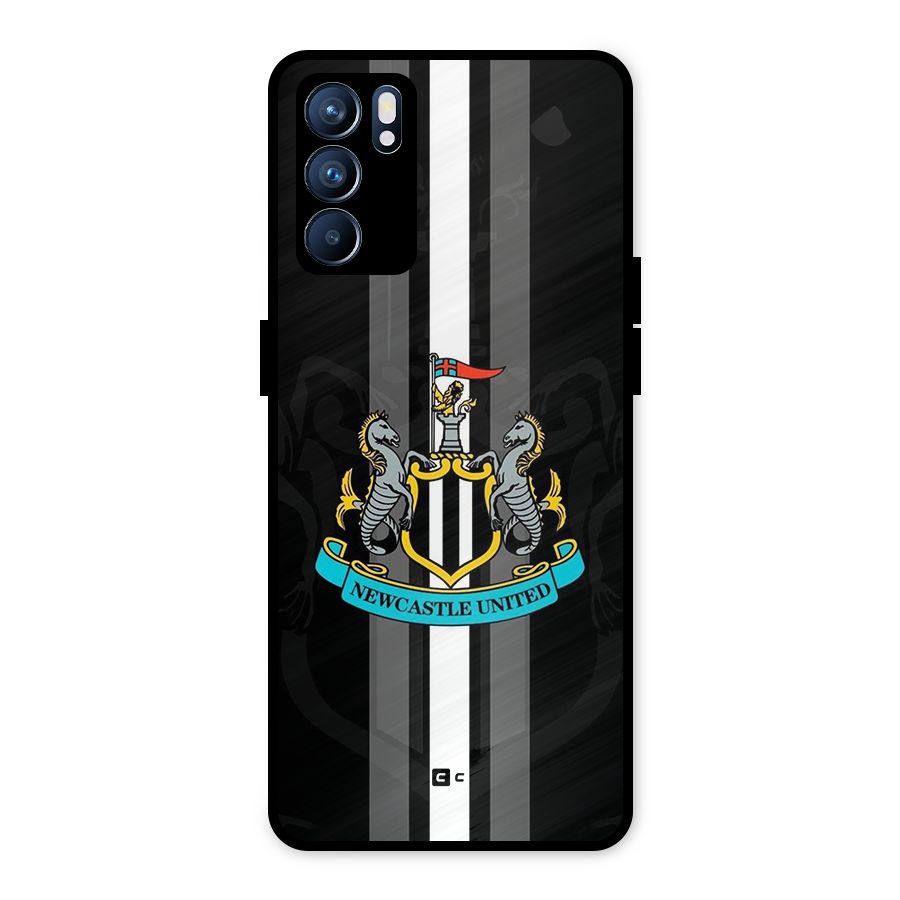New Castle United Metal Back Case for Oppo Reno6 5G