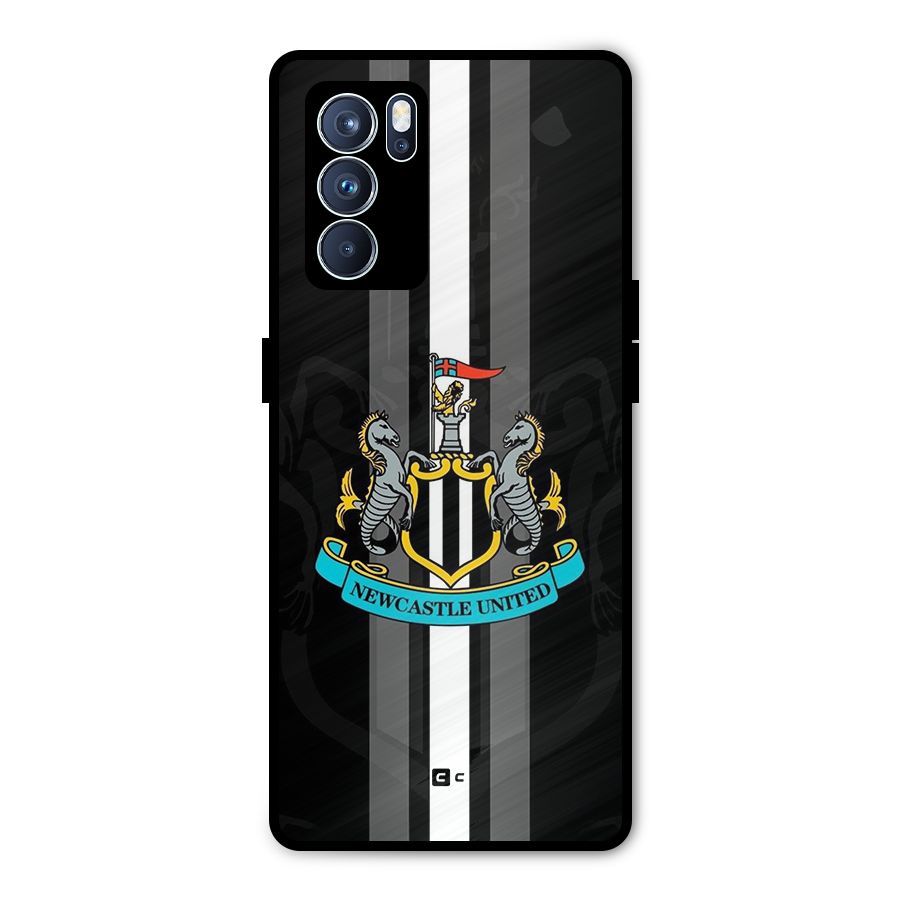 New Castle United Metal Back Case for Oppo Reno6 Pro 5G