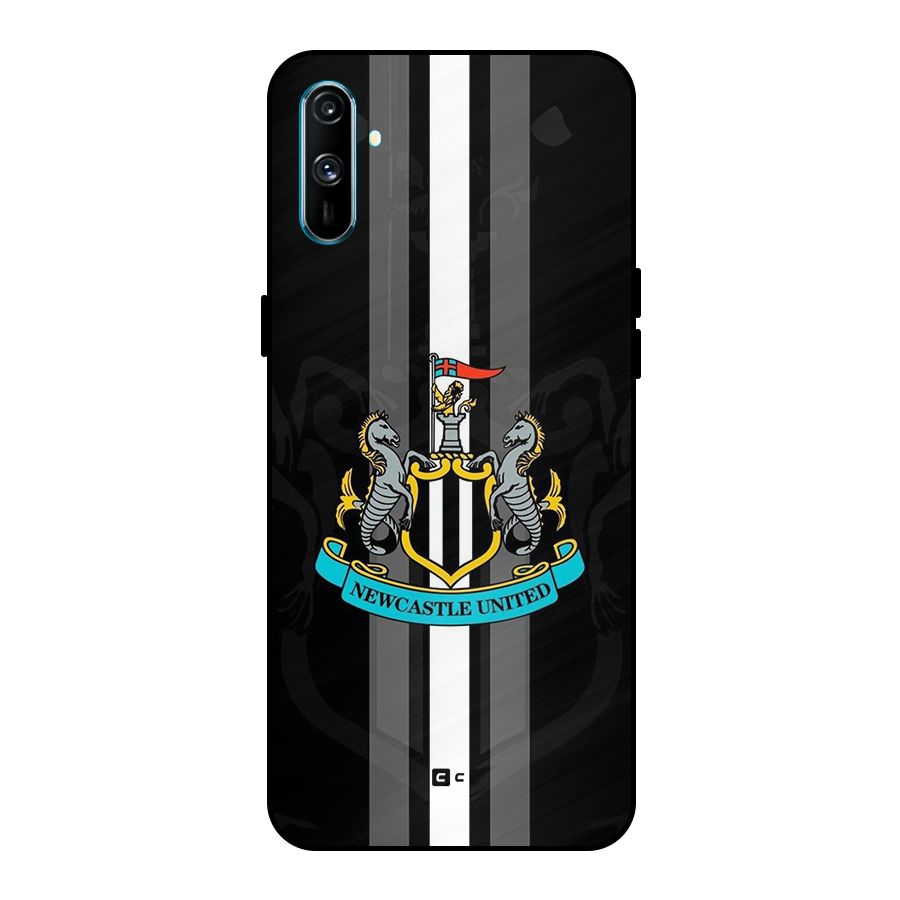 New Castle United Metal Back Case for Realme C3
