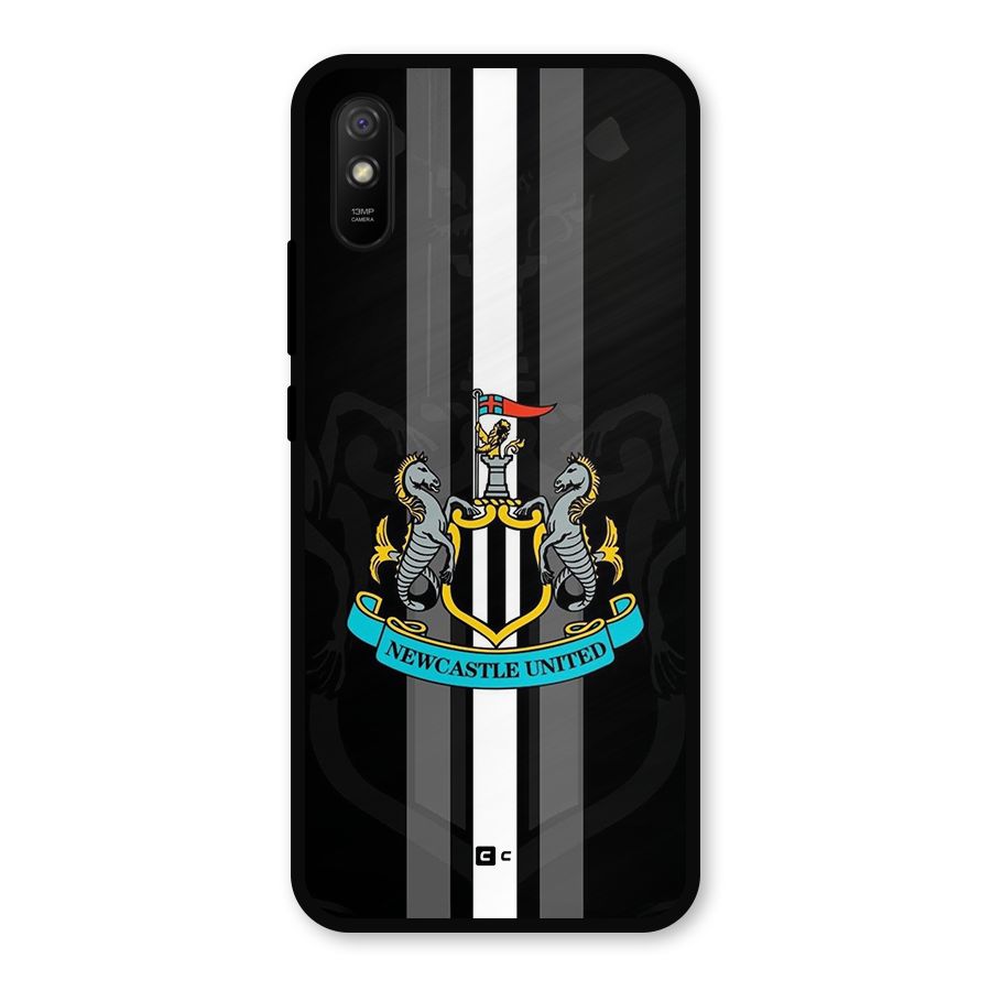 New Castle United Metal Back Case for Redmi 9a