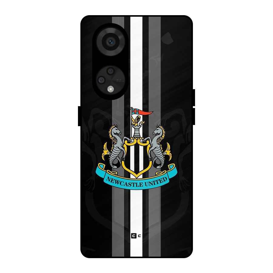 New Castle United Metal Back Case for Reno8 T 5G