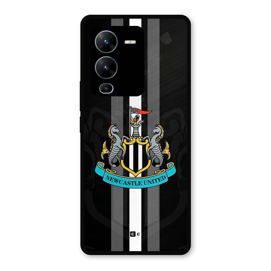 New Castle United Metal Back Case for Vivo V25 Pro