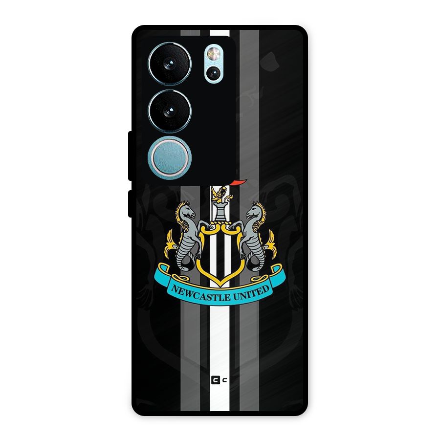 New Castle United Metal Back Case for Vivo V29 Pro