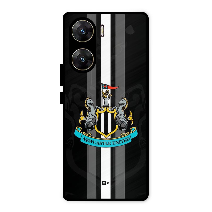 New Castle United Metal Back Case for Vivo V29e