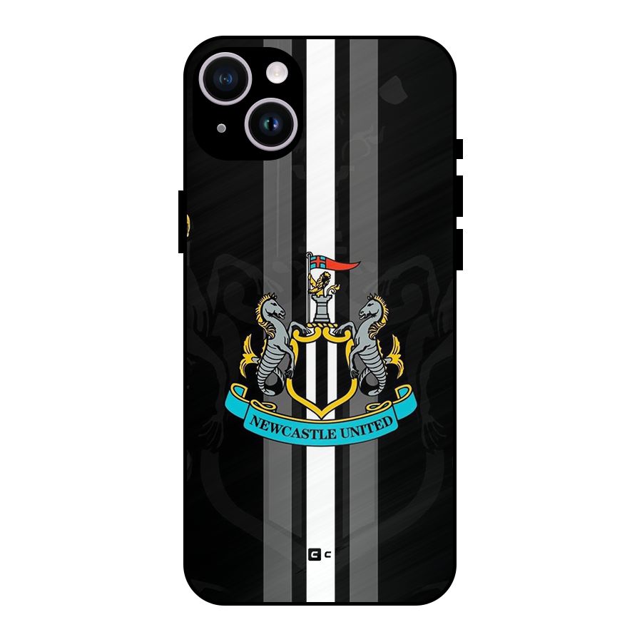 New Castle United Metal Back Case for iPhone 14 Plus