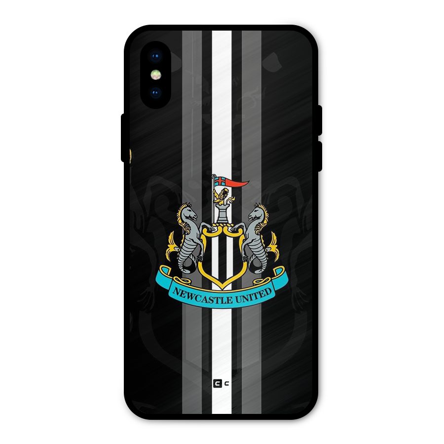 New Castle United Metal Back Case for iPhone XS