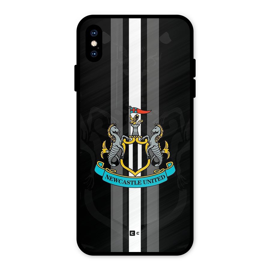 New Castle United Metal Back Case for iPhone XS Max