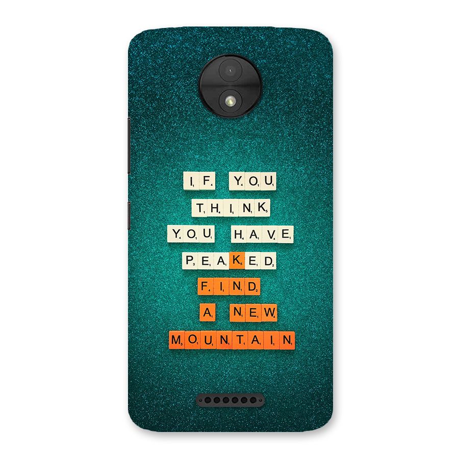New Mountain Back Case for Moto C
