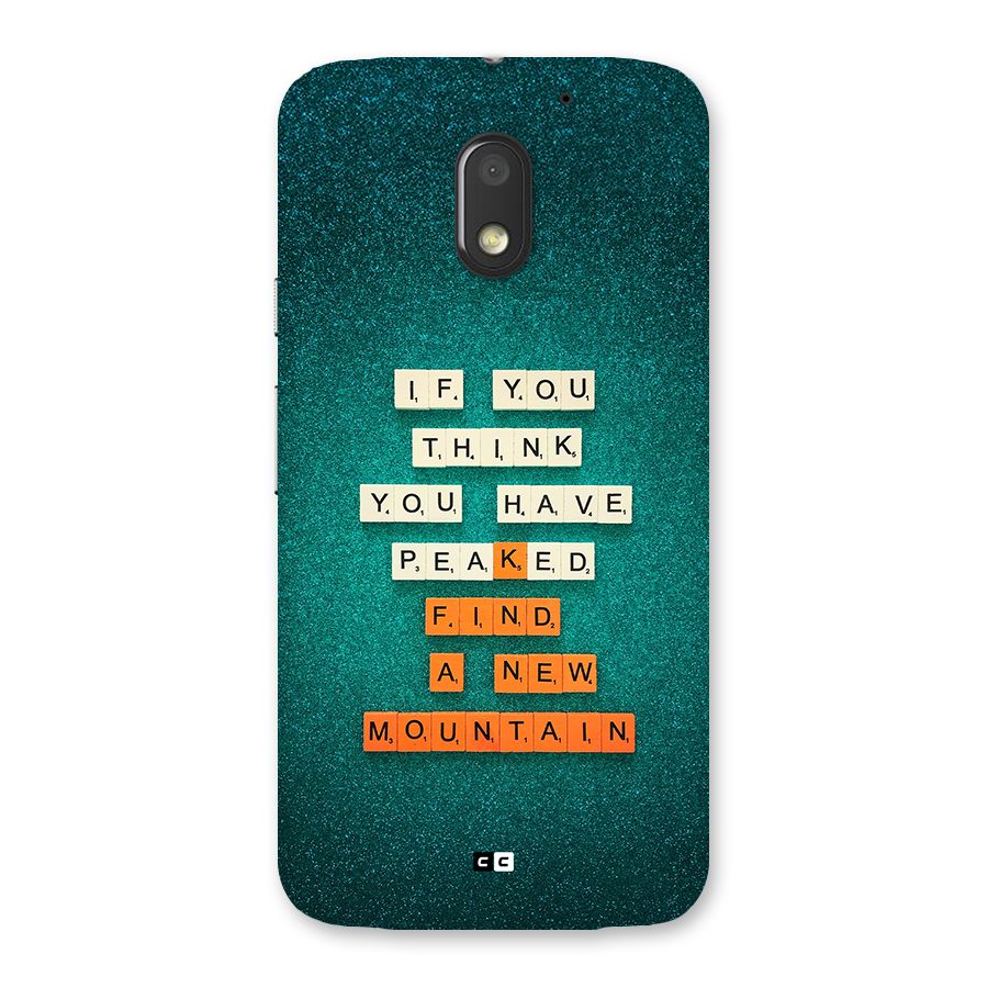 New Mountain Back Case for Moto E3 Power