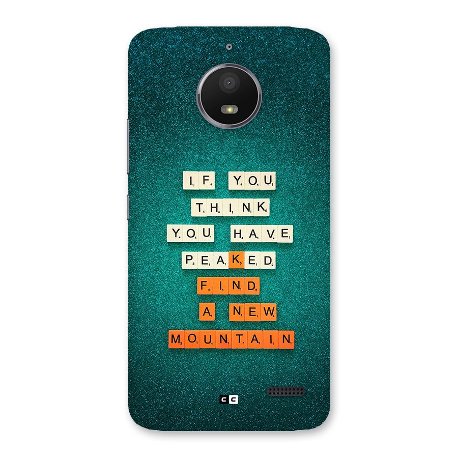 New Mountain Back Case for Moto E4