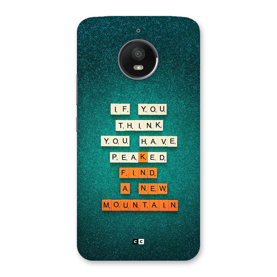 New Mountain Back Case for Moto E4 Plus