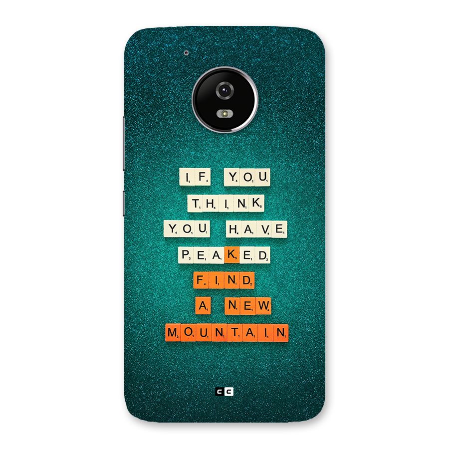New Mountain Back Case for Moto G5