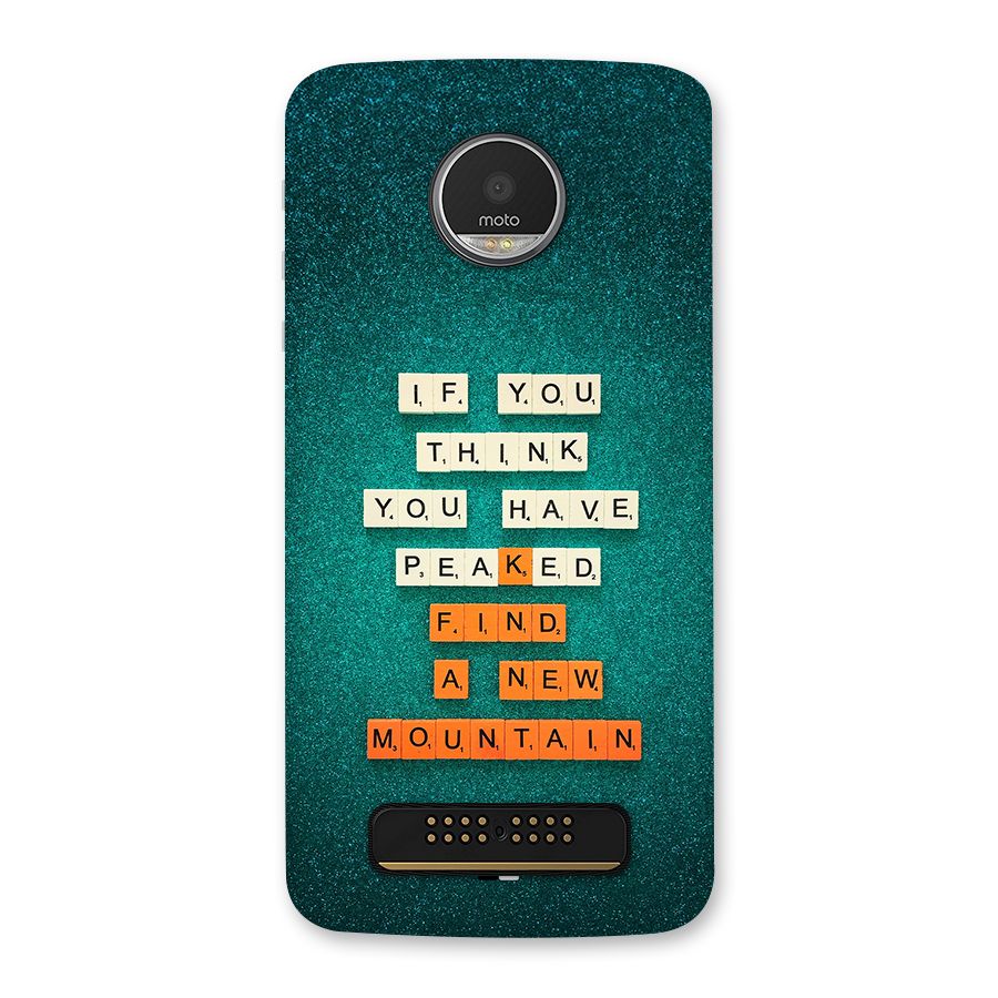 New Mountain Back Case for Moto Z Play