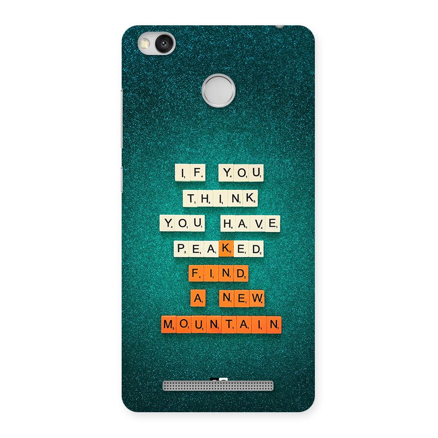 New Mountain Back Case for Redmi 3S Prime